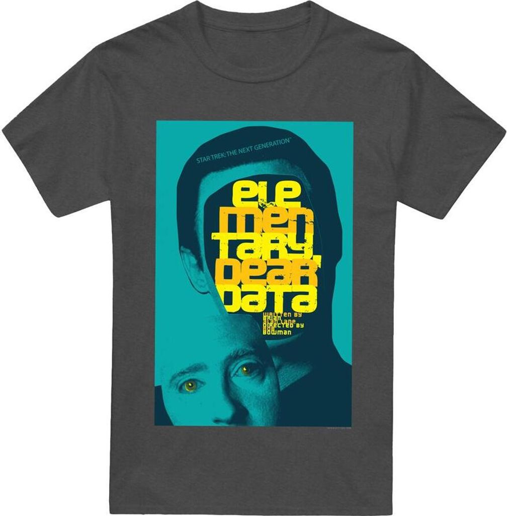 Star Trek - "The Next Generation Season 2 Episode 3" T-Shirt für Herren/Damen Uni TV17804 (S) (Holzkohle)