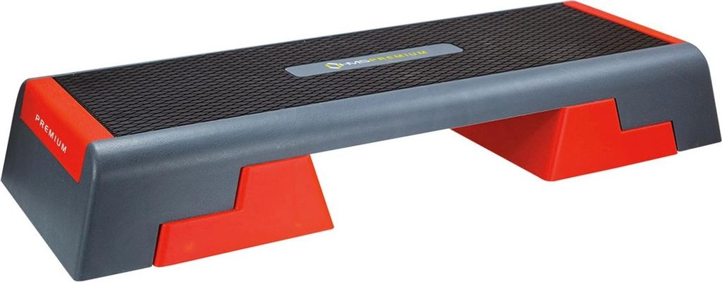 Aerobic-Stepp-Plattform, höhenverstellbar, Schwarz/Rot