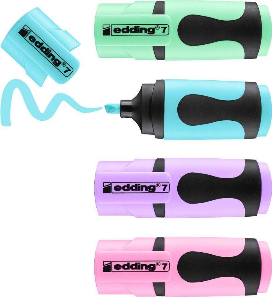 Edding 7, Fein, Grün, Gelb, Orange, Pink, 1 mm, 3 mm, 60 Produktbild 