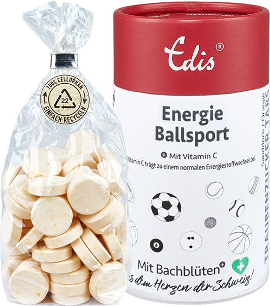 Edis Energie Ballsport Bachblüten Traubenzucker