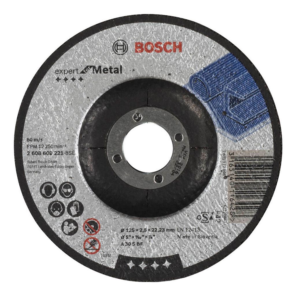 Bosch 2608600221 Bosch Trennscheibe gekröpft 125x2,5 mm für Image du produit 