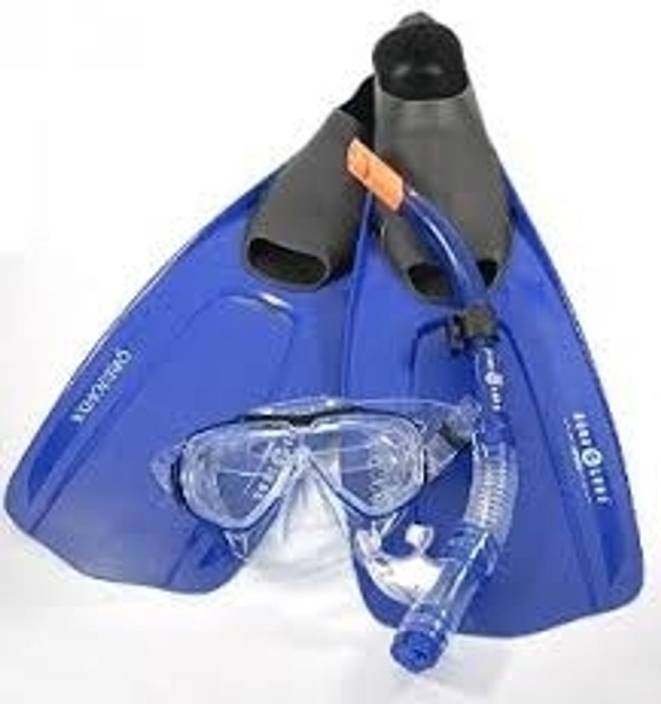 Aqua Lung Grenada 3er Tauchset blau Größe 36-37