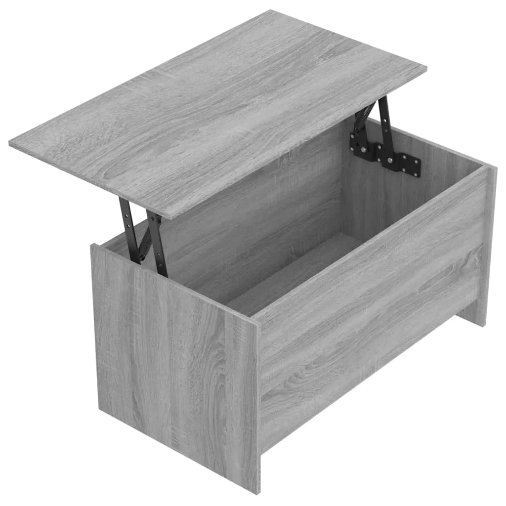Table basse Gris Sonoma stable 102x55cm - Solution gain de place - 13