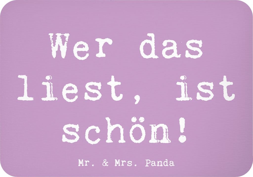 Mr. & Mrs. Panda Kühlschrankmagnet Spruch Freude Schön - Lavendeltraum - Geschenk, Familie, büromagnet, Gefühl, Gefühle, Lächeln, magnet, sch...