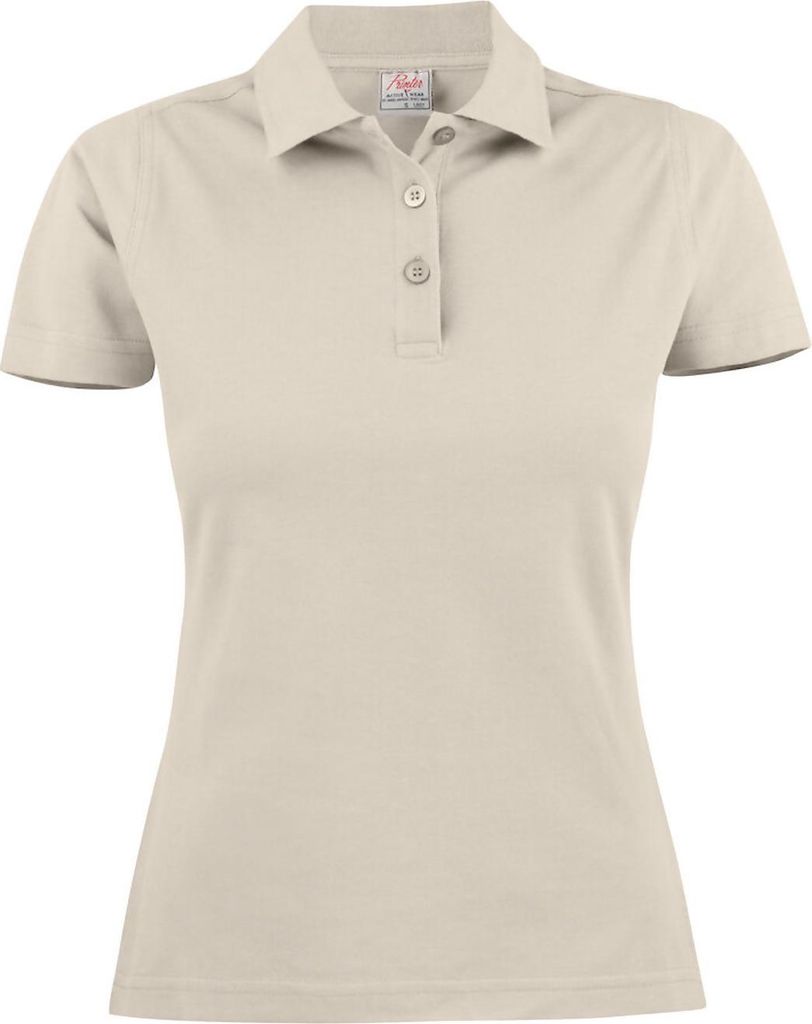 Tailliertes Damen Polohemd SURF aus 100% gekämmter Baumwolle, 200 g/m², mit Seitenschlitzen und Knopfleiste