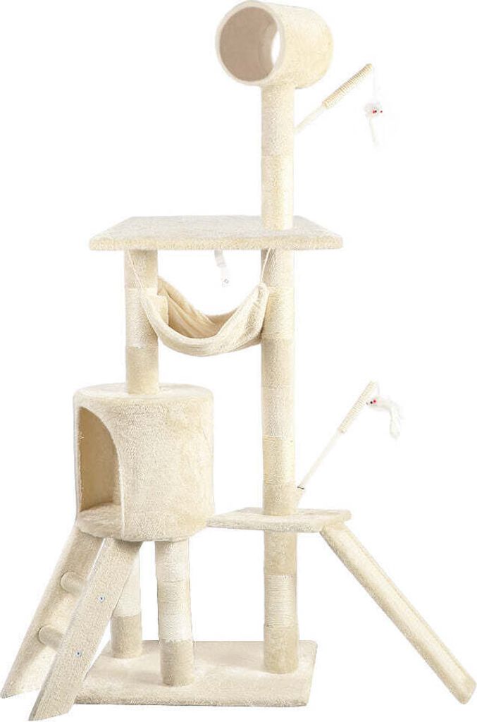 VOUNOT® Kratzbaum XXL mit Kratzbrett Sisalseil für Katzen, Produktbild 
