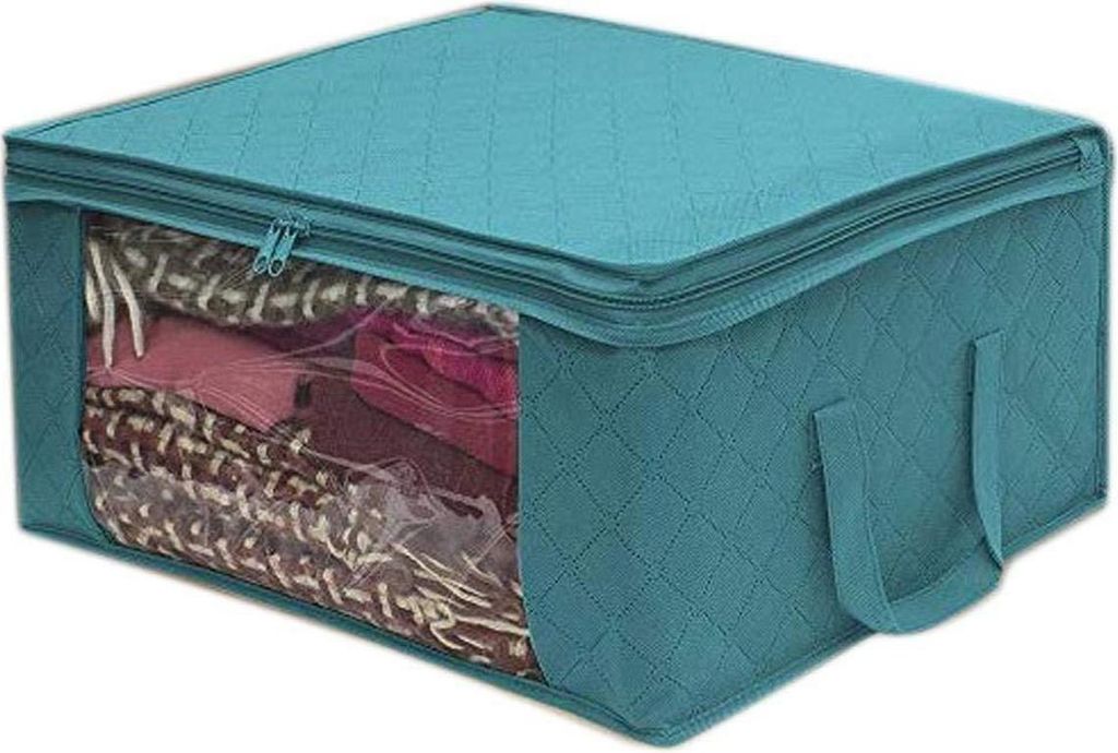 Tragbarer Haushalts-Organizer aus Vliesstoff, platzsparend, Kleiderorganizer, Aufbewahrungstasche fš¹r Decken, Aufbewahrungsbox
