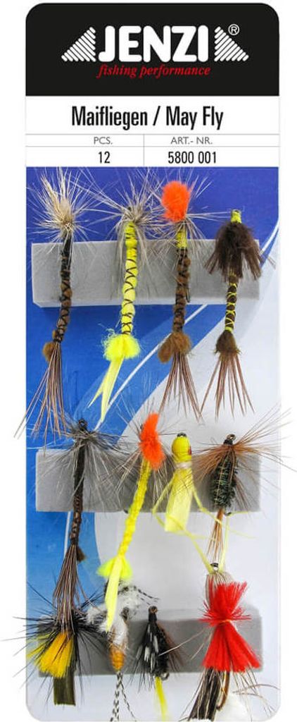 Jenzi Insektenimitate Fliegenset Maifliegen 12Stk.