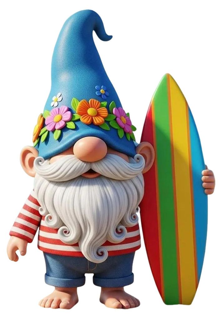 Strandparty-Tierskulptur aus Kunstharz: Surfendes Faultier, Schildkrötenornament, Strandurlaubs-Gnom-Statue für Heimdekoration, Schreibtische, B...