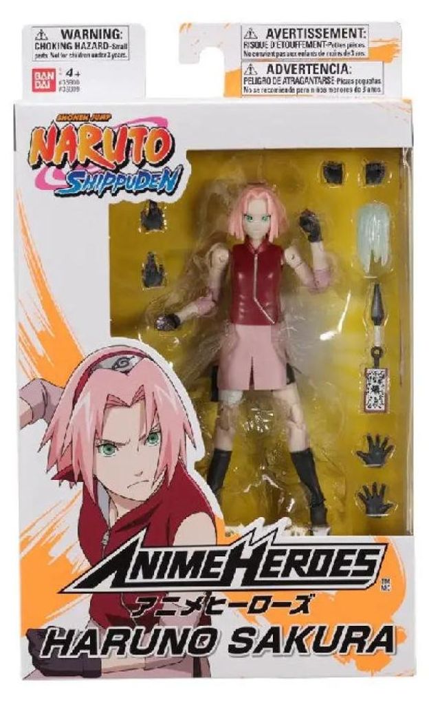 Bandai Anime Heroes Haruno Sakura, Zberateľská akčná Obrázok produktu 