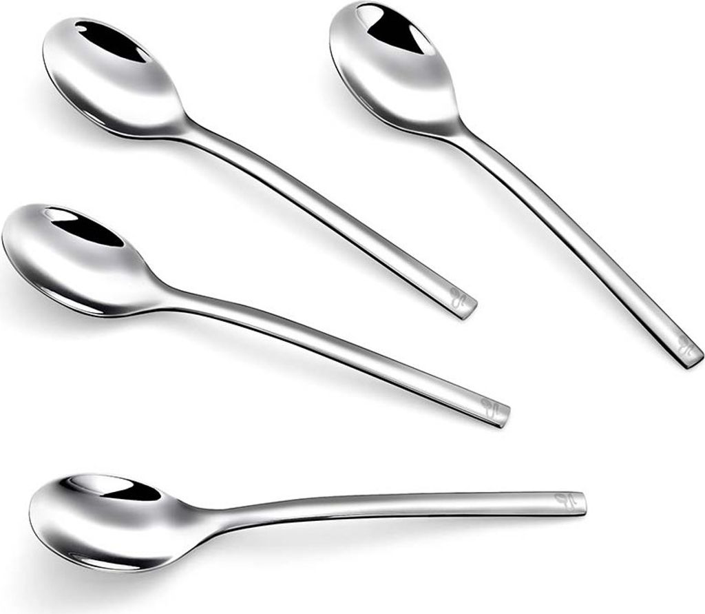 Tchibo Kaffeelöffel, 4-er Set Kaffeelöffel, Caffè Crema, Edelstahl, Spülmaschinengeeignet