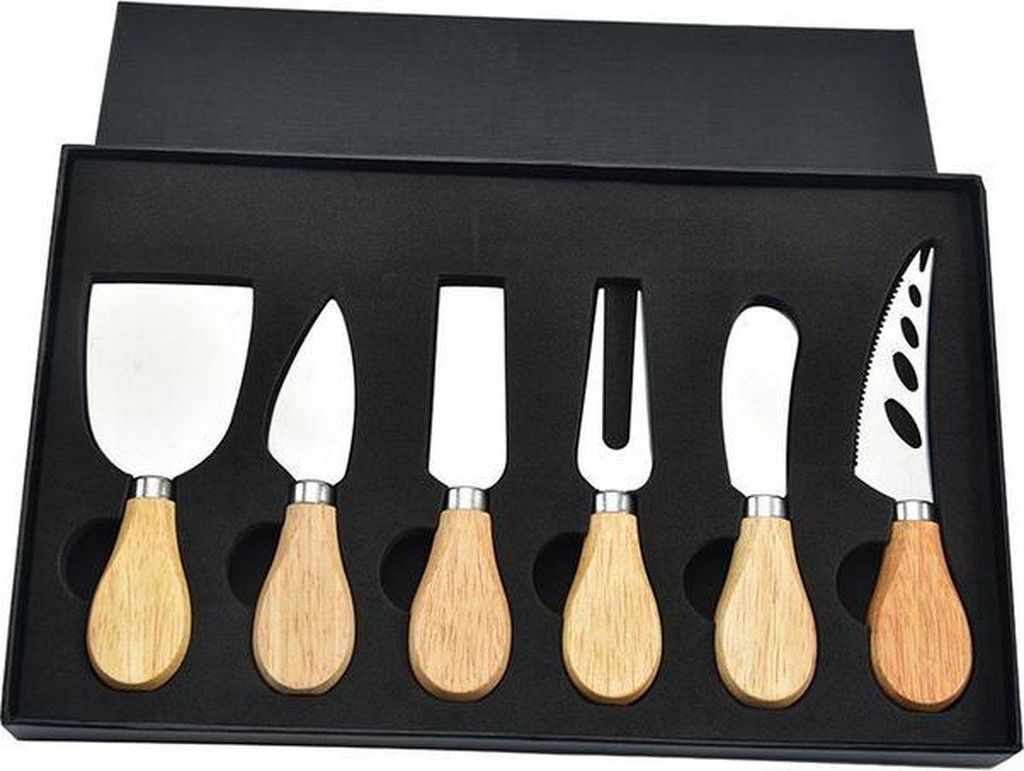 Go Go Gadget - Käsemesser-Set 6-teilig: Bambus- und Produktbild 