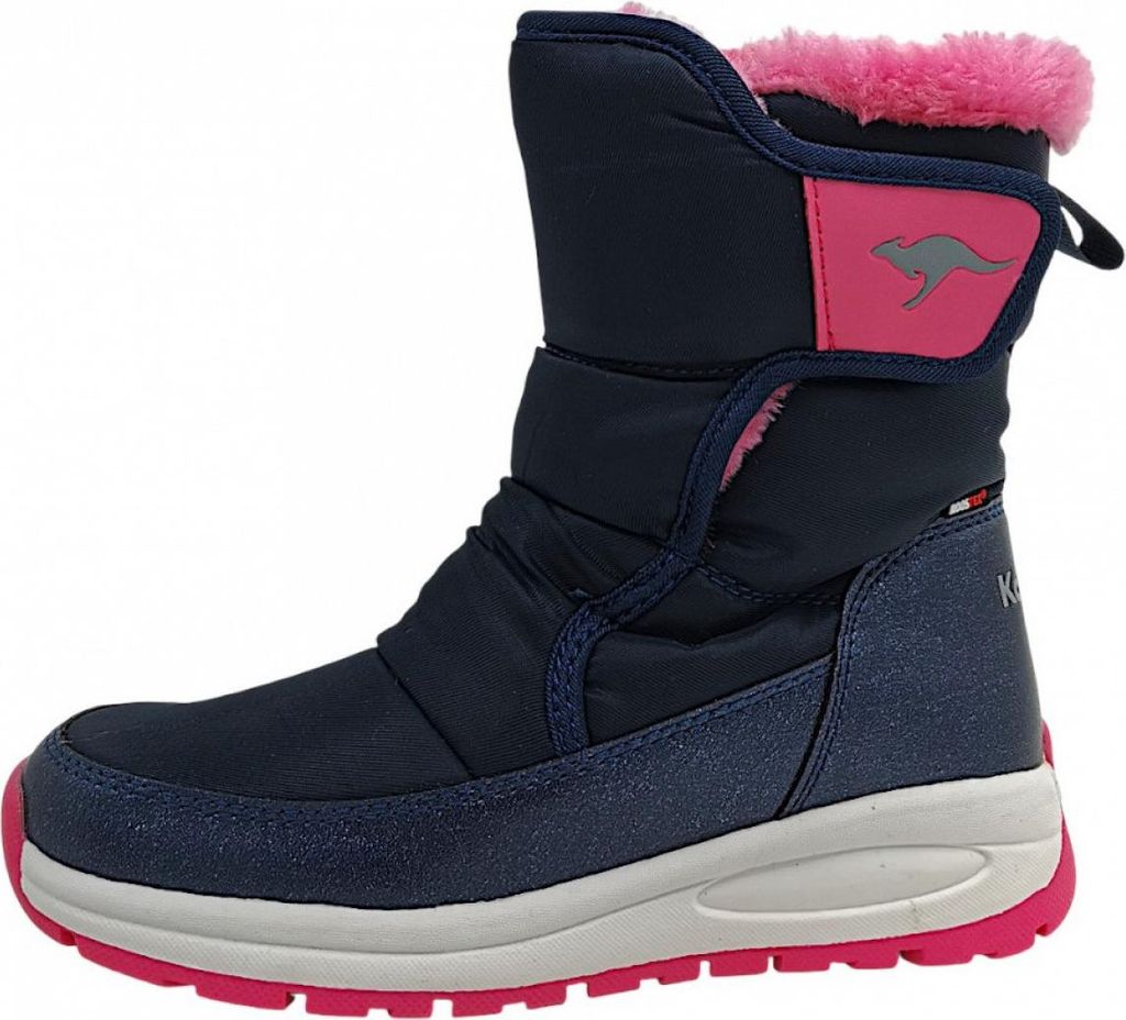 KangaRoos K-PE Belle RTX Kinderschuhe Mädchen Winterstiefel Winterstiefel Blau Freizeit, Schuhgröße:36 EU