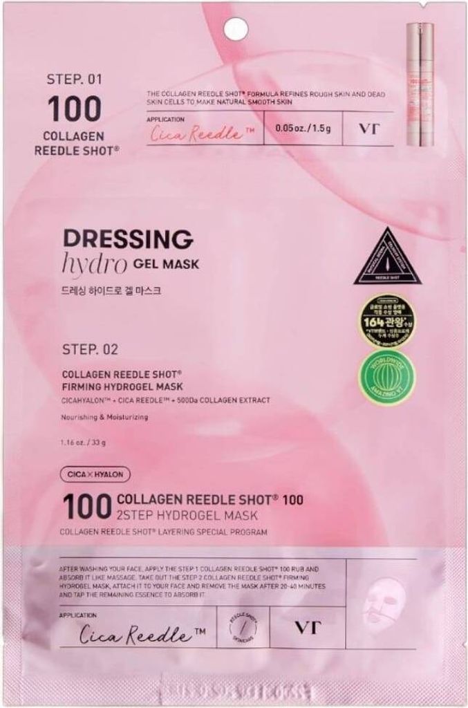 VT COSMETICS KOLAGÉNOVÁ REEDLE SHOT 100 2-KROKOVÁ MASKA Obrázok produktu 