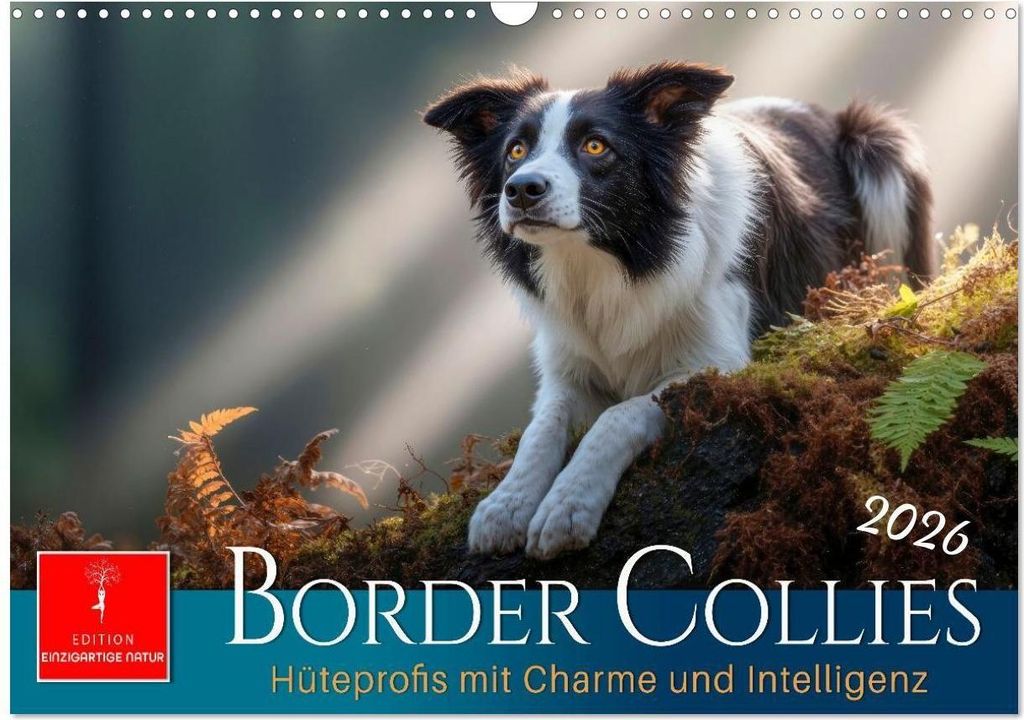Border Collies Hüteprofis (Wandkalender 2026 DIN A3 quer), CALVENDO Monatskalender
