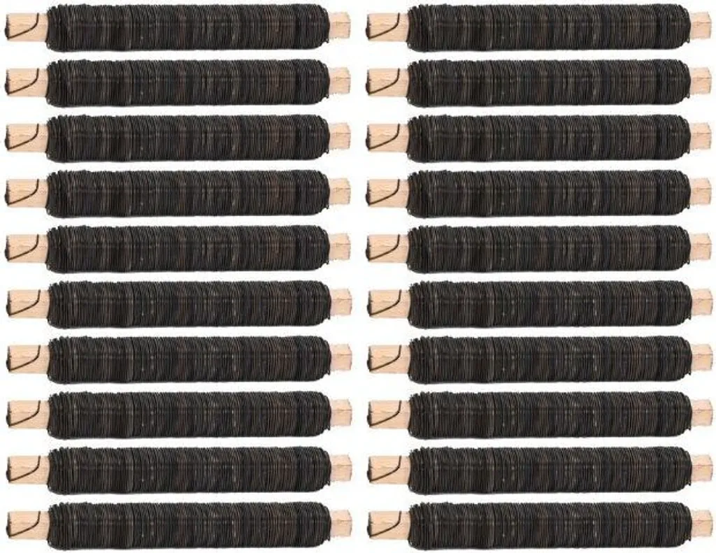 Novatool 20x Fil d'Enroulement Recuit 0,65mm pour Bricolage et Fleurs