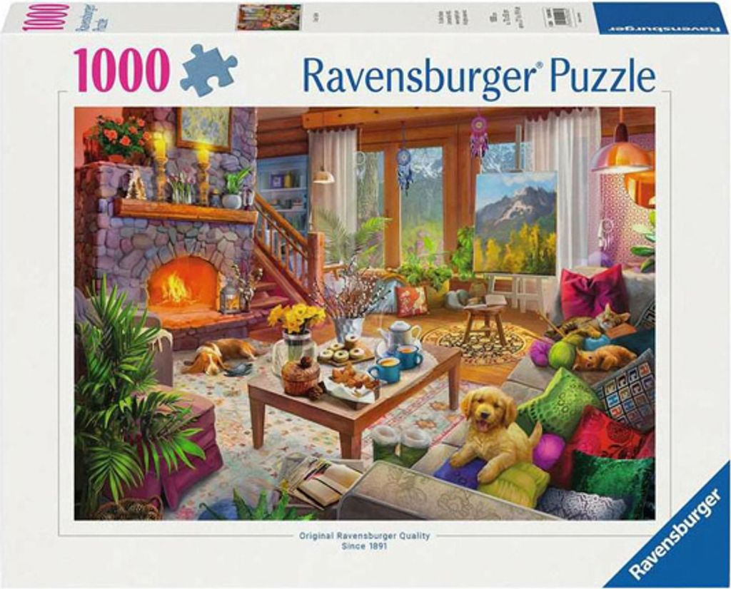 Puzzle "Chalet chaleureux", 1000 pièces. Image du produit 