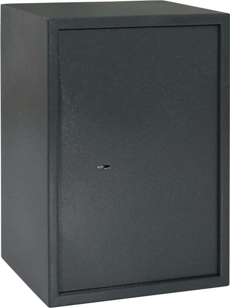 Safe Box mit Schloss Dunkelgrau 35 x 31 x 50 cm Stahl