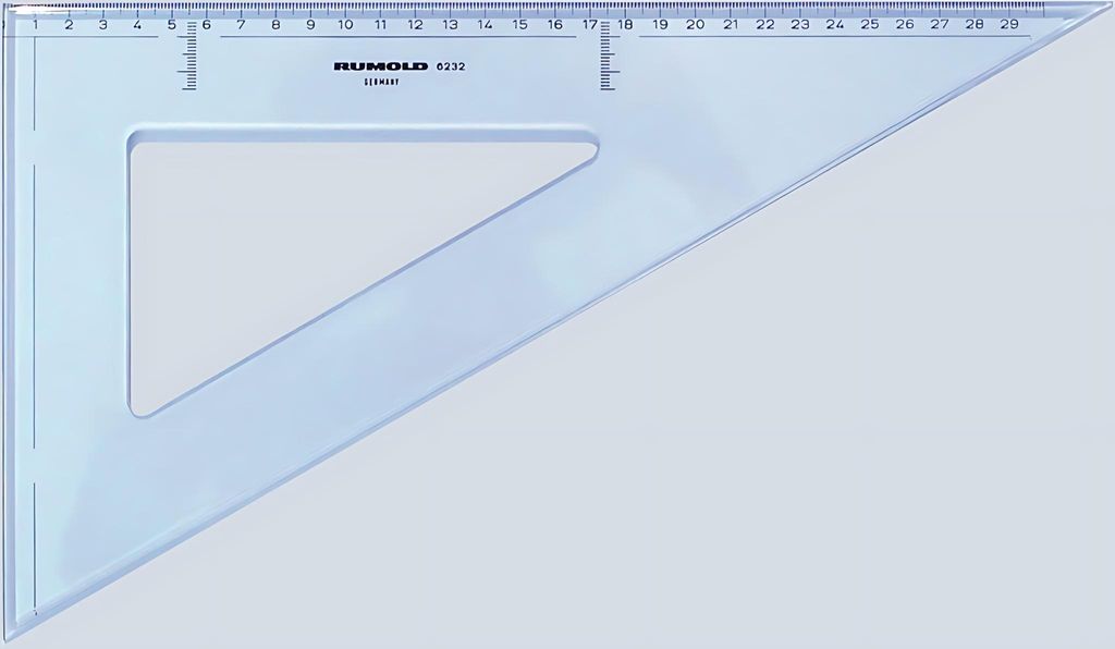 Rumold Zeichendreieck 60°, 32 cm, mm-Teilung, hochwertiger Produktbild 