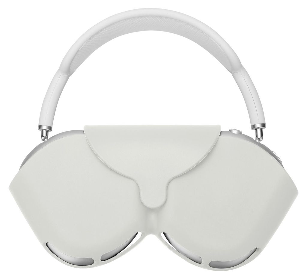 kwmobile Hülle für Apple AirPods Max / AirPods Max 2 Case - Kopfhörer Tasche Etui aus Silikon - Cover in Weiß