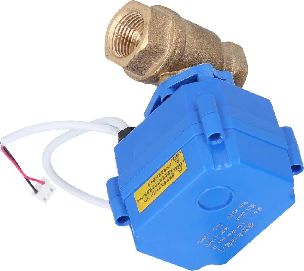 Robinet motorisé DN15 220V en laiton pour régulation de débit d'eau - 3
