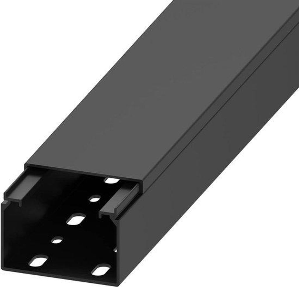 Kabelgoot 40x60 mm PVC schwarz 1 Stück