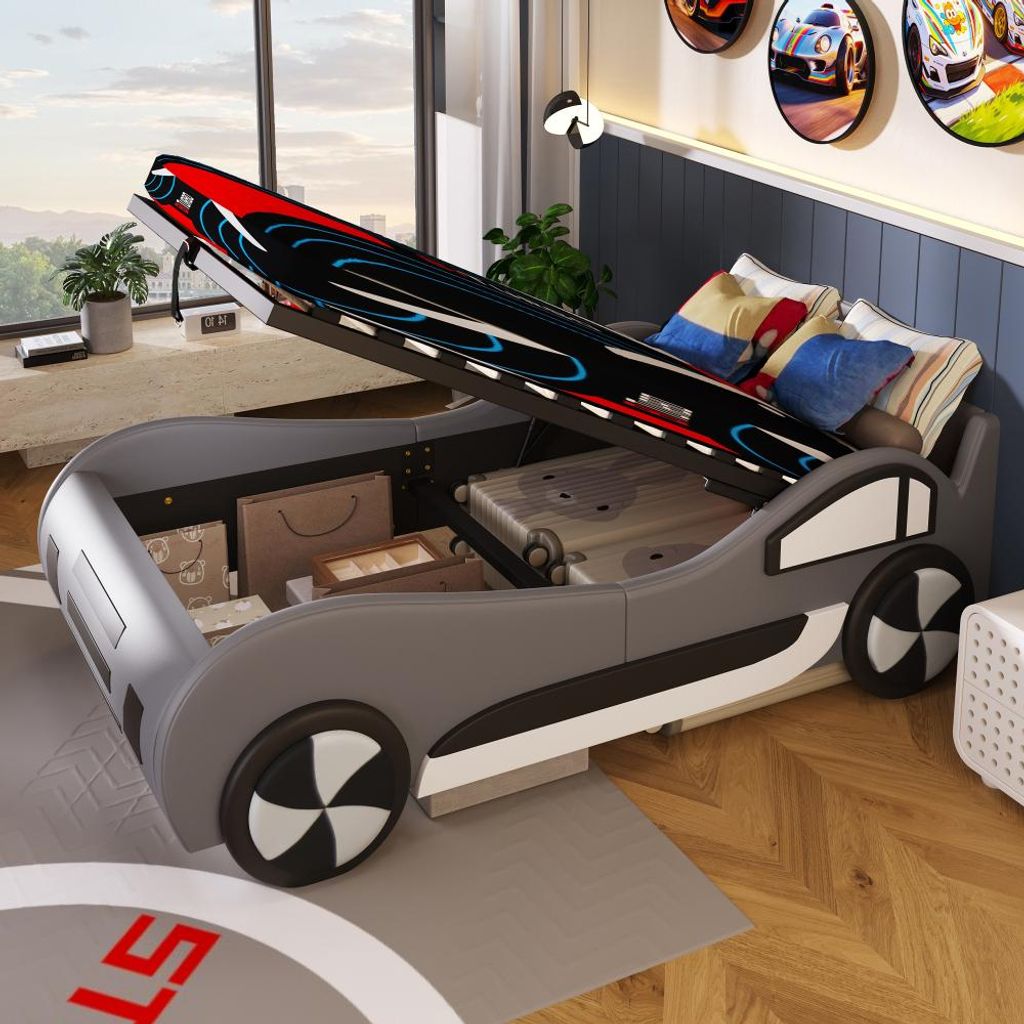 Łóżko dziecięce typu "auto" z hydraulicznym pojemnikiem na Zdjęcie produktu 