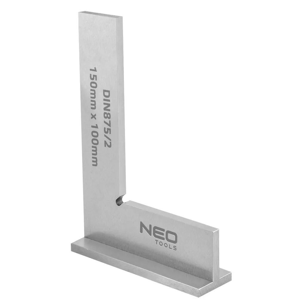 Equerre de contrôle anti-déformation 150x100 mm en acier trempé NEO