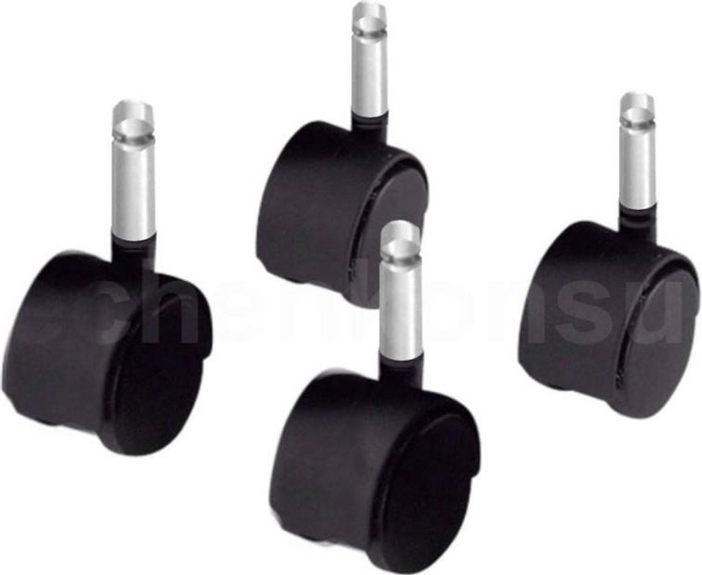 Hailo ruote 1580001 set 4 pezzi Big Box nere girevoli 360° Immagine del prodotto 