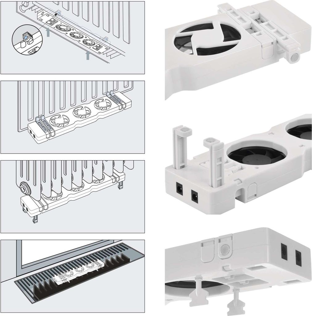 EMOS ventilátor pod radiátor pro úsporu | Kaufland.cz