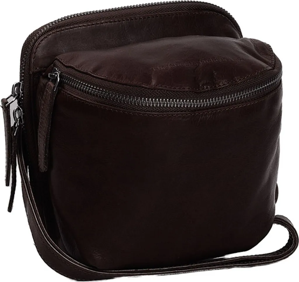 Sac à épaule bandoulière en cuir marron pour homme et femme Calvin