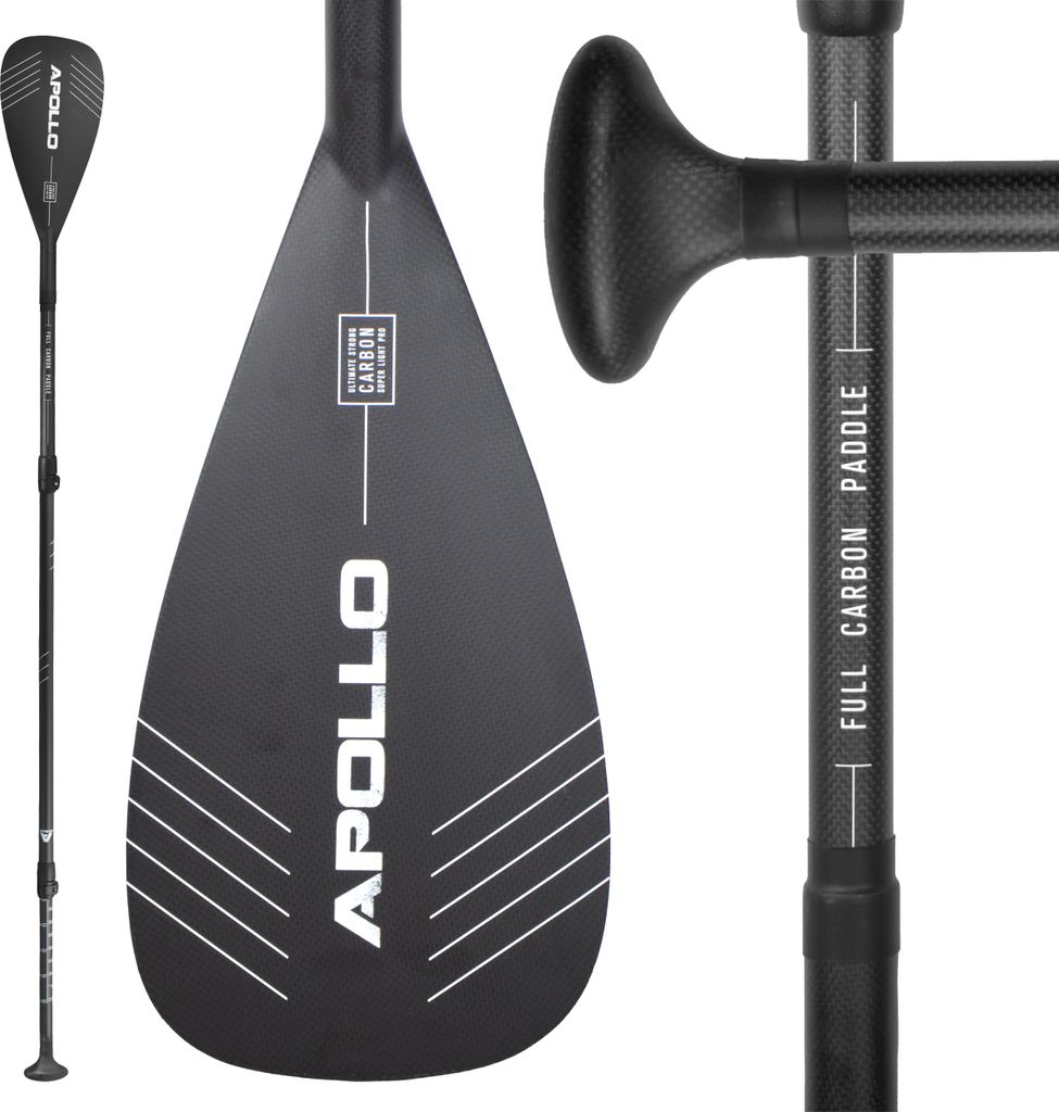 Apollo SUP Carbon Pro Paddel 3 teiliges Stechpaddel aus Carbon und Fiberglas