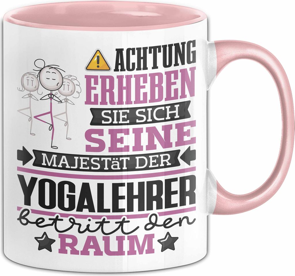 Yogalehrer Geschenk Tasse Lustiger Spruch Erheben Sie Sich Produktbild 