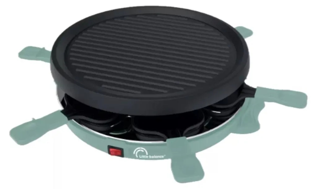 Appareil à Raclette 6 Personnes Little Balance avec Socle en Sapin 800W