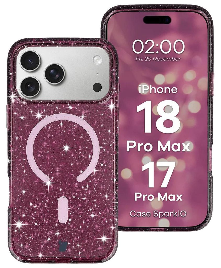 Glitzer Hülle mit Magnetring für iPhone 18 Pro Max / 17 Pro Produktbild 