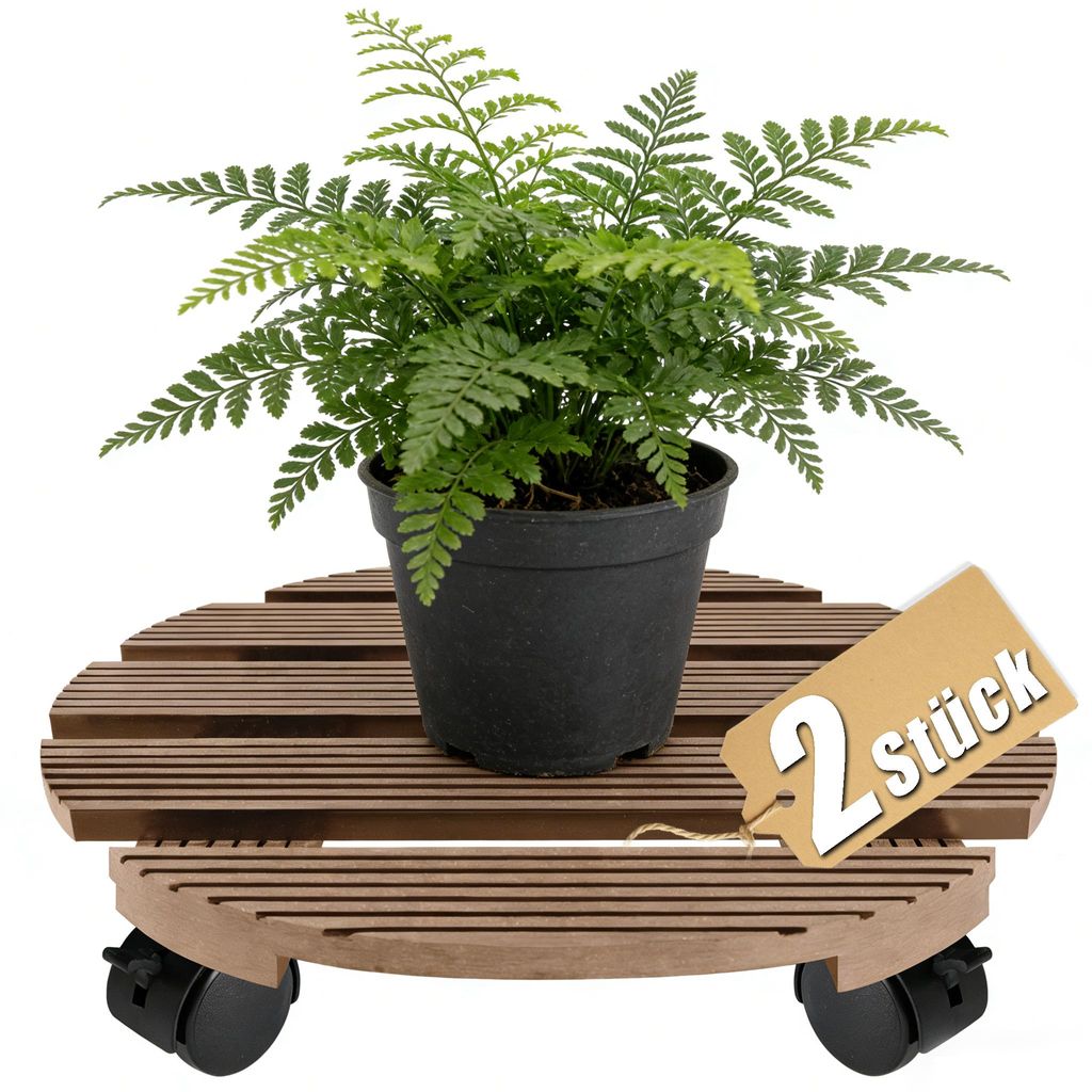NAIZY 2 kusy plastových koliesok na rastliny, 30x30 cm, Obrázok produktu 