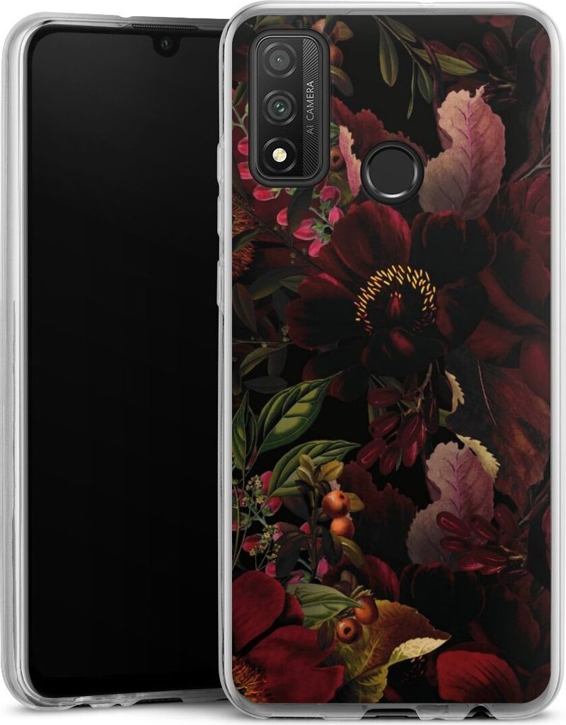 DeinDesign Slim Hülle für Huawei P Smart (2020) Silikon Case Ultra Dünn Handyhülle Blumen Utart Wiese