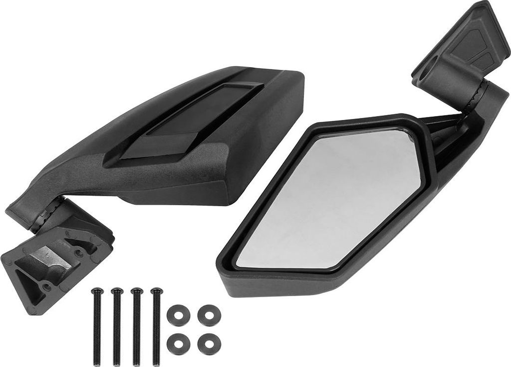 1 Paar UTV Rückspiegel Seitenspiegel 7,28" Kunststoff Schwarz