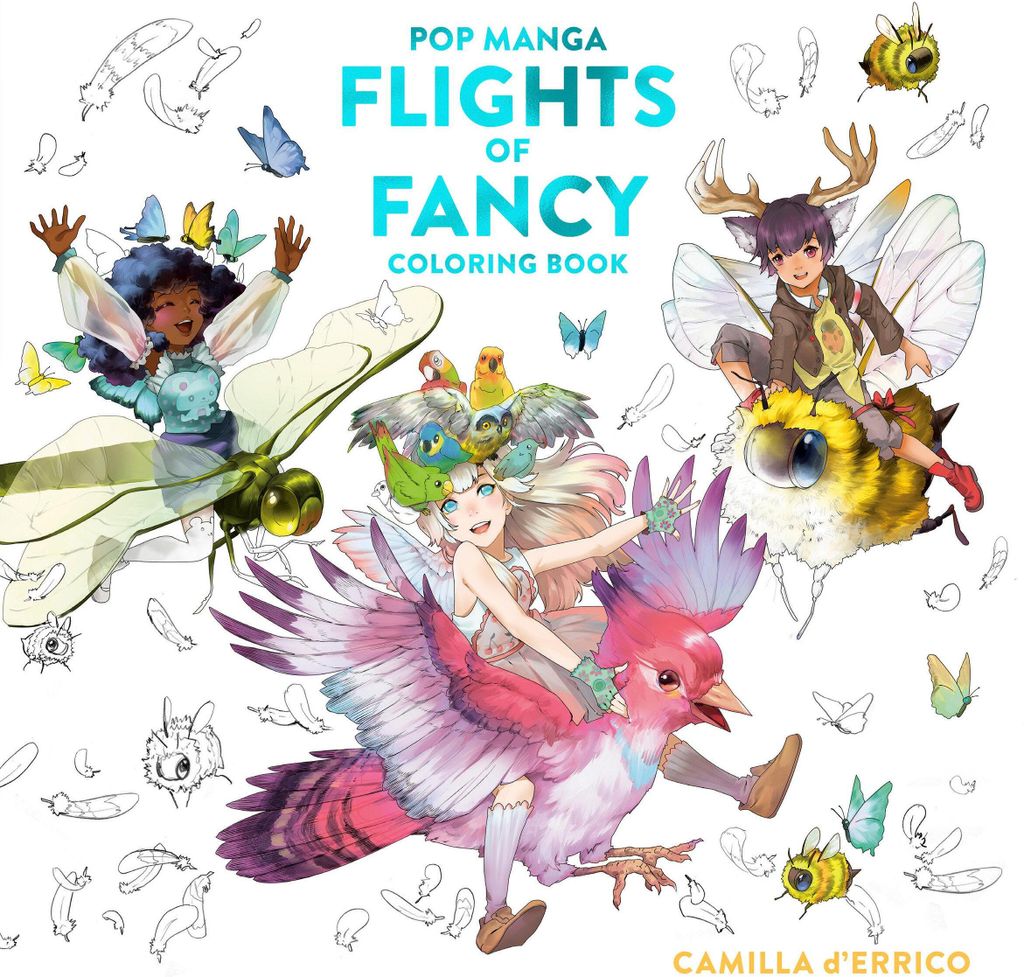 Pop Manga Flights of Fancy Färbebuch
