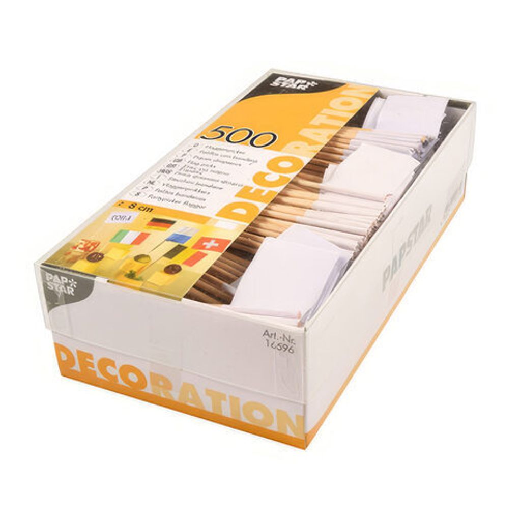 500x Flaggenpicker Fahnenpicker Deko-Picker zum selbst Produktbild 