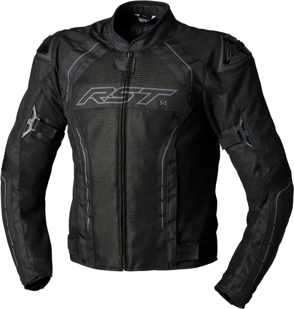 Blouson moto été ventilé RST S1 Mesh noir avec protections CE
