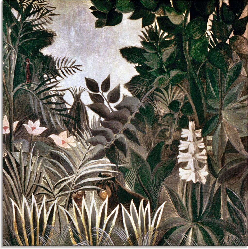 ARTland Glasbild Dschungel, 1909 Größe: 20x20 cm Produktbild 