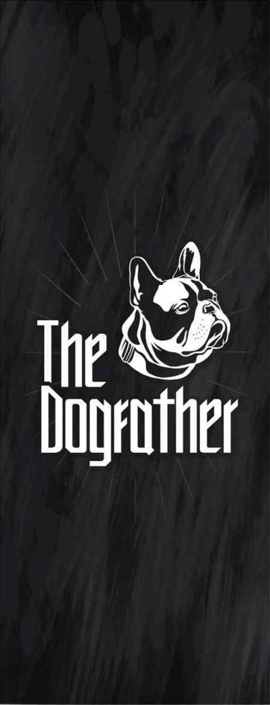 vianmo Holzschild 27x10 cm Hund Dog The Dogfather Tier Haustier