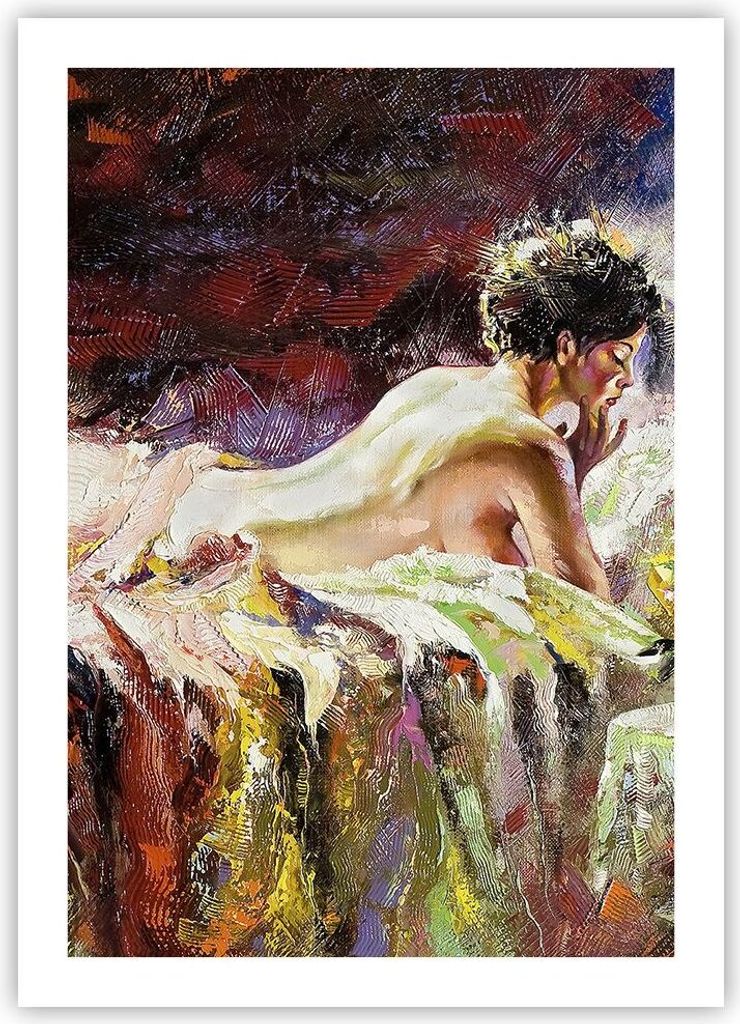 Poster - Poster ohne Rahmen - Frau Modell - 50x70 cm - Wand Bild - Wanddeko - Wandbilder - Kunstposter - Wandposter - Bilder - Kunstdruck - Wanddek...