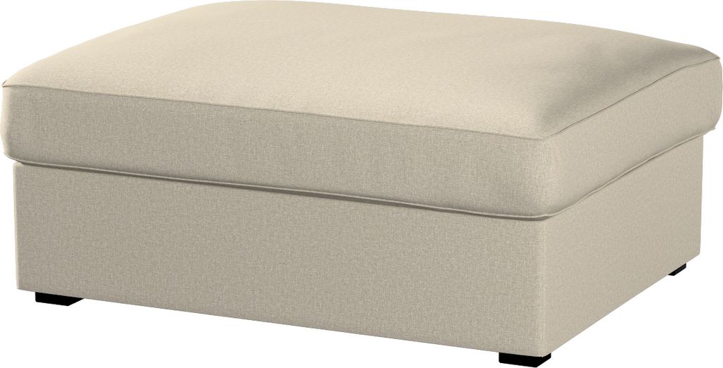 Dekoria Bezug für Kivik Hocker, grau-beige, Bezug für Produktbild 