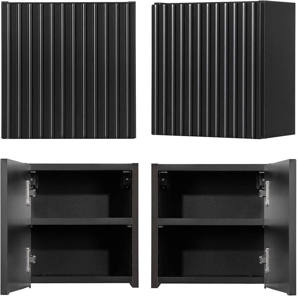 Hängeschrank 'Skelbolu' mit einer Tür gerillt 30 x 30 x 19 Produktbild 