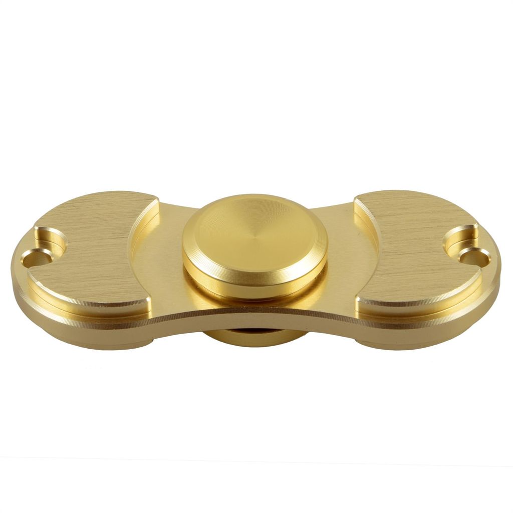 Metall Fidget Spinner - Finger Spielzeug in Gold - Anti Produktbild 