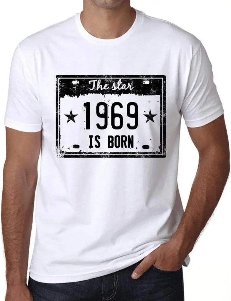 Herren Grafik T-Shirt Der Star wird 1969 geboren – The Star Is Born in 1969 – Geschenk 55. Geburtstag Jahrestag 55 Jahre Jubiläum 55 Jährige ...