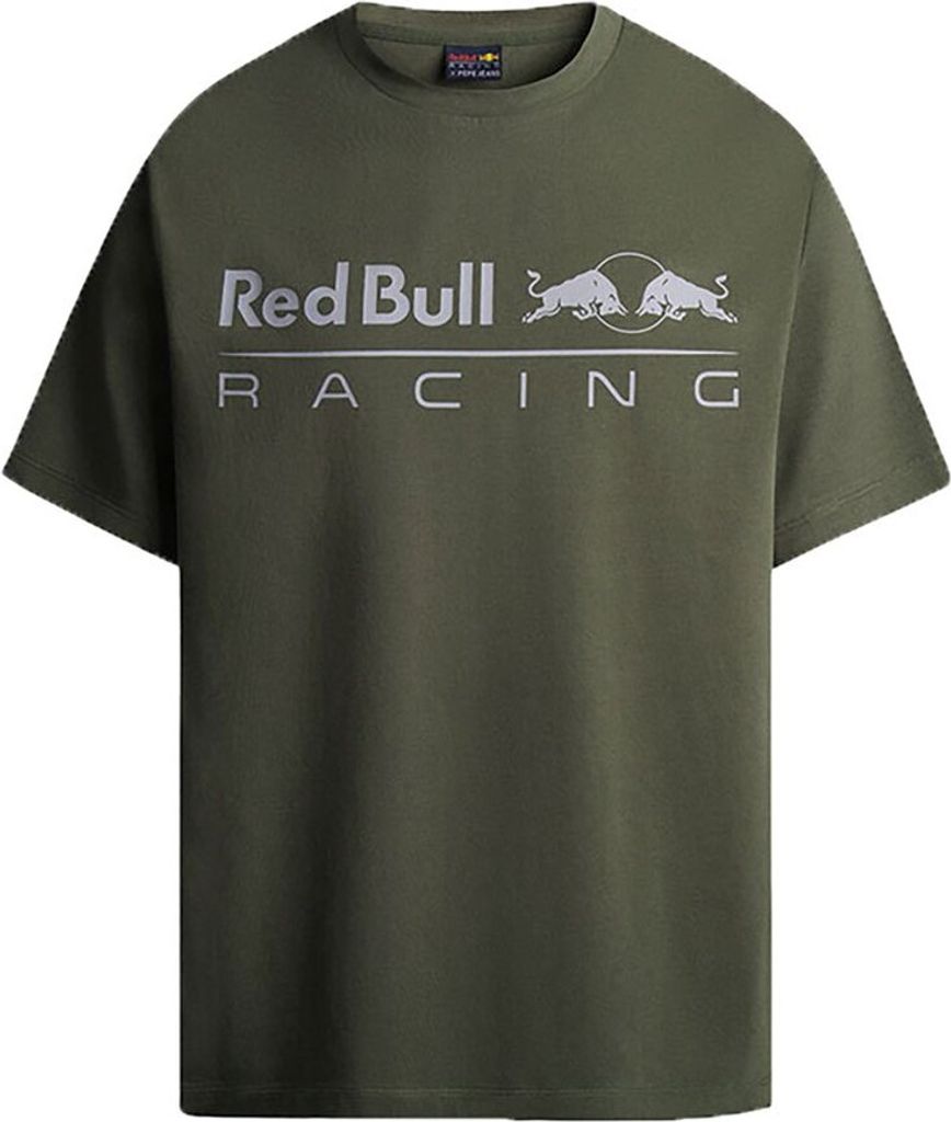 Red Bull Racing Logo Driver Tee Kurzarm-t-shirt Grün S Mann Grün S