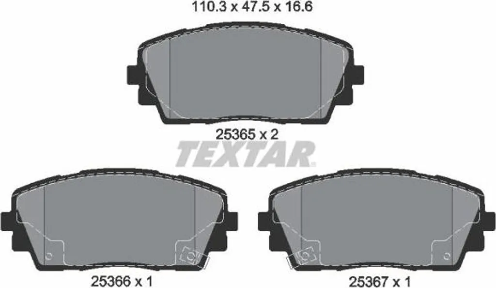 Plaquettes de frein Textar 2536501 : Fini les sifflements sur Picanto